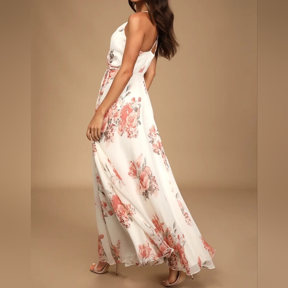 Nwt Lulu's Elegantly Inclined floral maxi dress XL - Picture 5 of 15